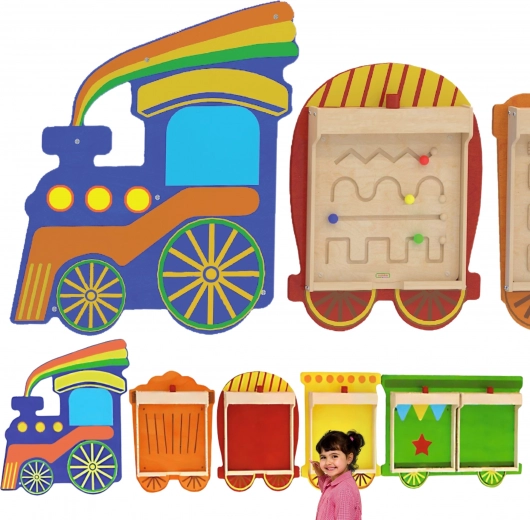 Vrolijke trein die siert én leert