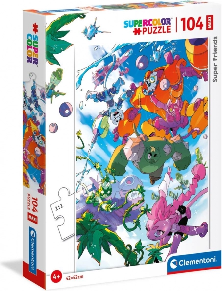 Puzzel CLEMENTONI Super Friends! MAXI 104 stukjes