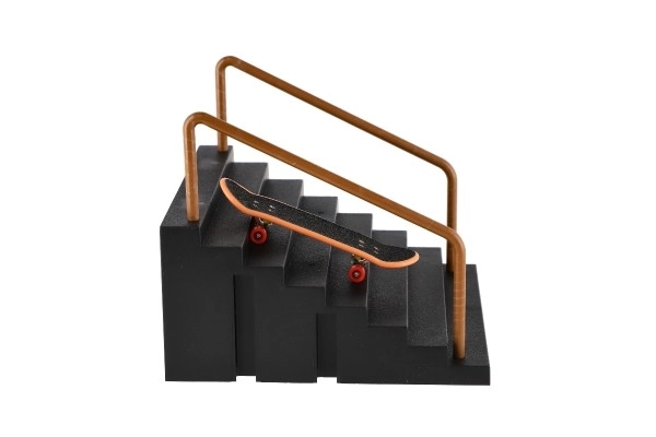 Trappen met leuning voor vinger skateboard