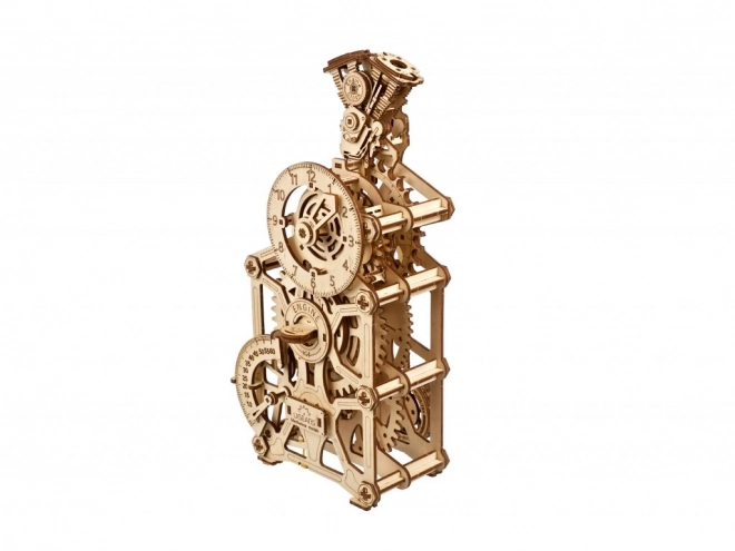 Ugears 3D houten mechanische puzzel Motorklok