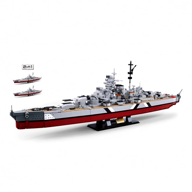Sluban ModelBricks M38-B1102 Slagschip Bismarck 2v1