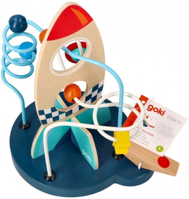 Lelin Toys houten kralenlabyrint
