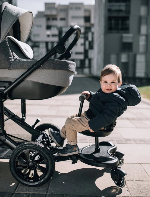 FreeON opstapje met zitje voor kinderwagen