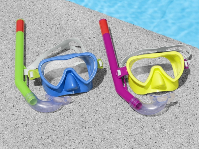 Bestway duikmasker met snorkel voor kinderen 3+ – Geel