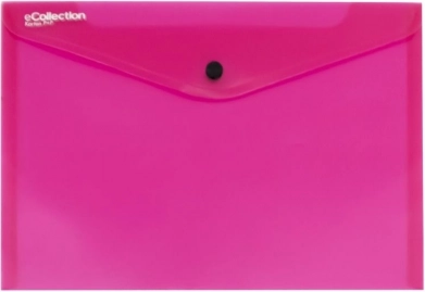 Documentenmap met drukknoop A5, roze – eCollection