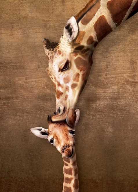Puzzel Giraffenkus XL 500 stukjes