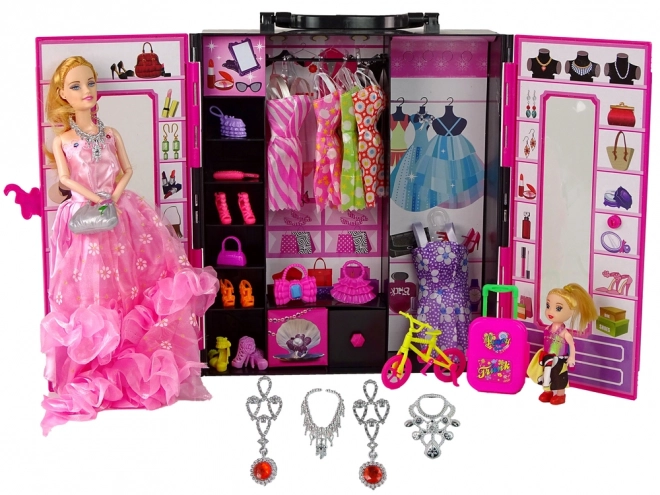 Jurken voor poppen Accessoires Jurken voor poppen Kledingkast Koffer