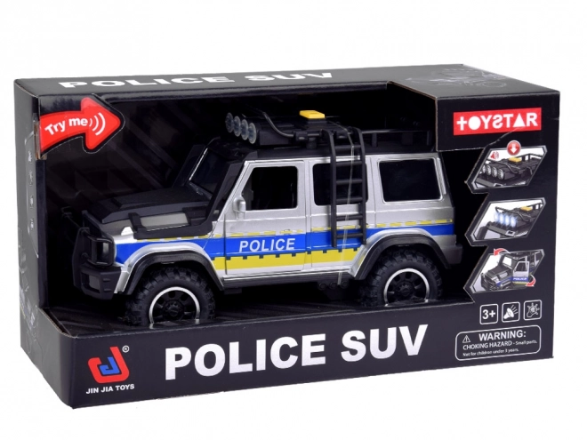 Off-road politieauto met lichten en geluiden