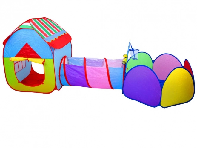 Kinderset 3-in-1 Huis, Tunnel en Ren