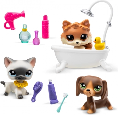 Littlest Pet Shop badkamerset met 3 diertjes