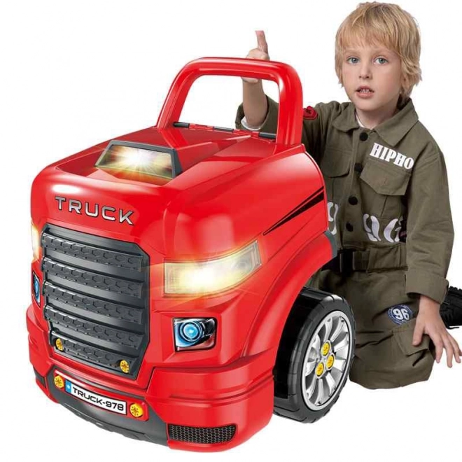 Woopie Grote vrachtwagen bouwset met accessoires