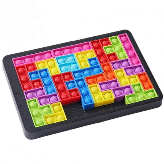 Sensorisch speelgoed Tetris Pop-It Puzzel 3-in-1