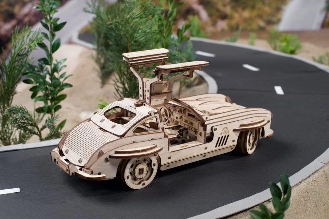 Ugears 3D houten mechanische puzzel Auto Winged Sports Coupé