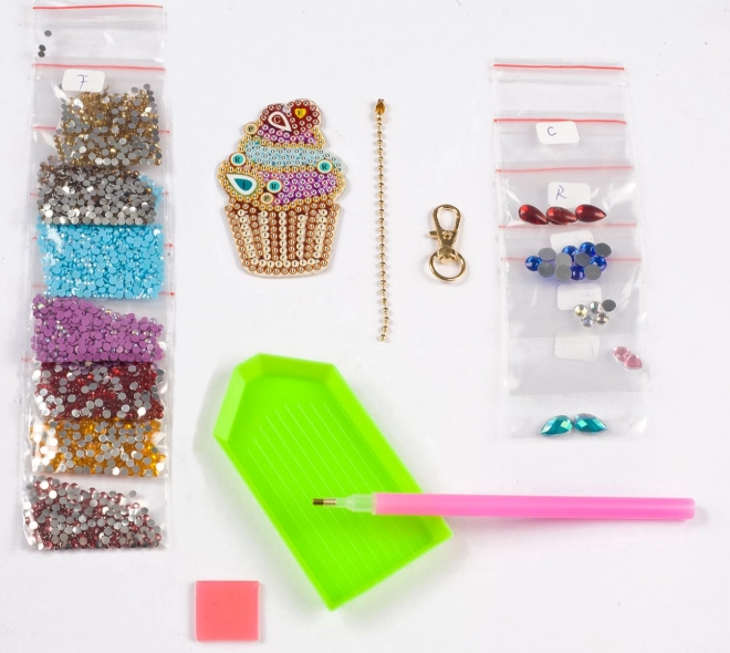 diamantschilderen hanger cupcake