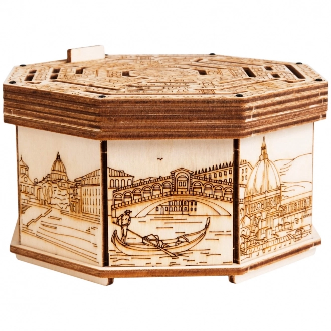 EscapeWelt 3D Houten Puzzel Secret Maze Box samengesteld