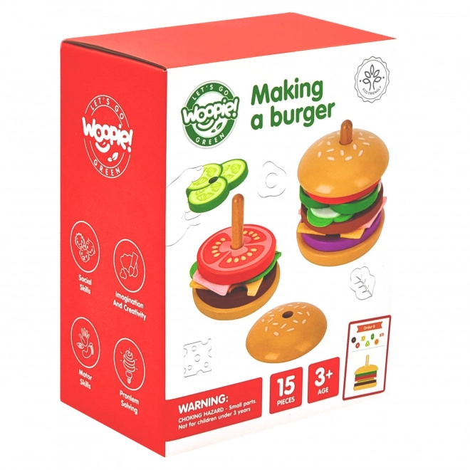 Houten burgerrestaurant WOOPIE GREEN voor kinderen