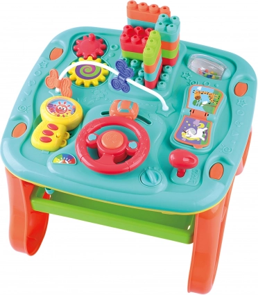 Dubbelzijdig activiteitentafeltje voor kinderen 37 cm