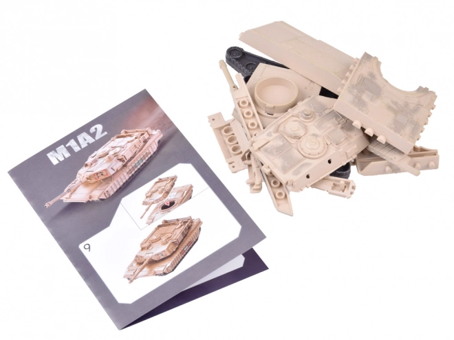 Bouwpakket Amerikaanse tank Abrams M1A2 op schaal 1:72