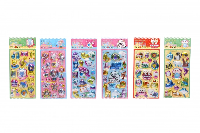 Stickers 10x22 cm met licht MIX