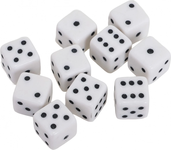 Tien duurzame zeszijdige dobbelstenen