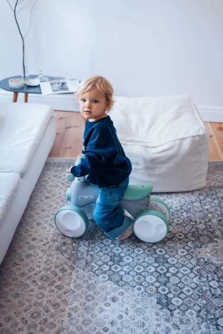 Loopfietsje MoMi TOBIS met bubbels grijs