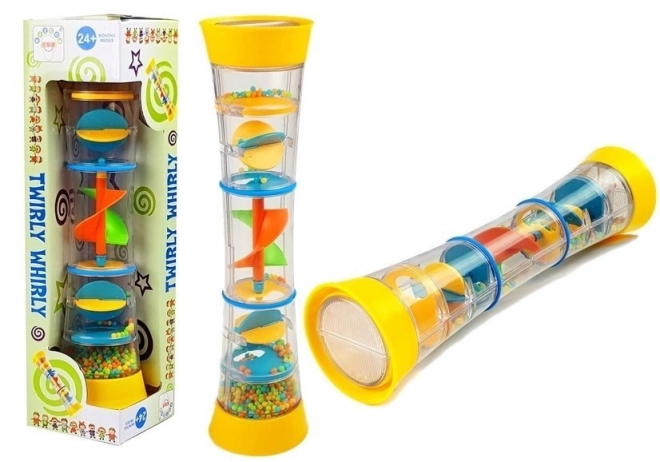 Kleurrijke rolrammelaar Twirly Whirly