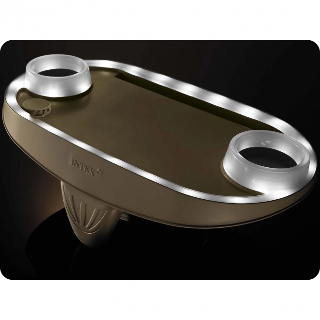 Houder voor drankjes met LED-verlichting en ruimte voor tablet, telefoon SPA INTEX 28520
