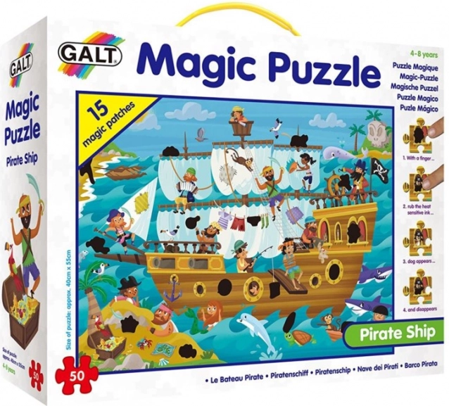 Magische puzzel Piratenschip voor kinderen