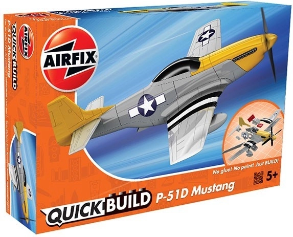 Bouwpakket vliegtuig AIRFIX QUICK BUILD Mustang P‑51D