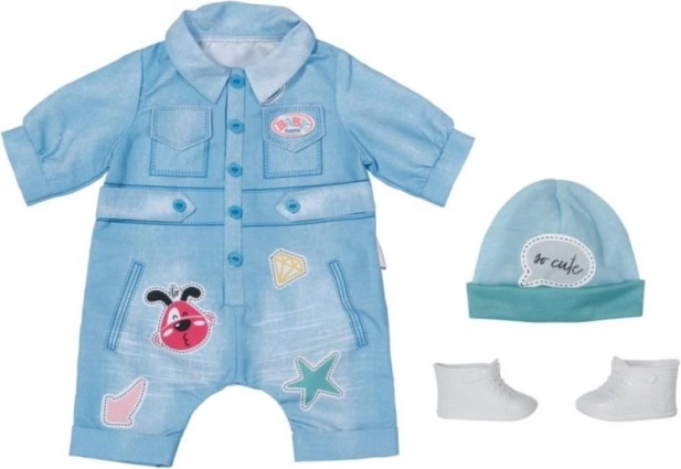 Deluxe spijkeroverall voor pop