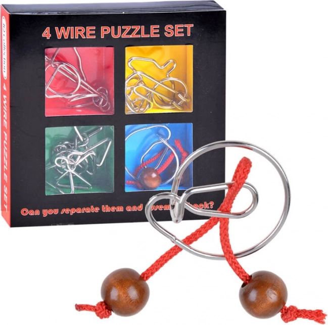 Metalen breinbrekers – set logische draadpuzzels
