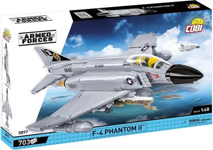 Bouwset F-4 Phantom II met 703 onderdelen op schaal 1:48