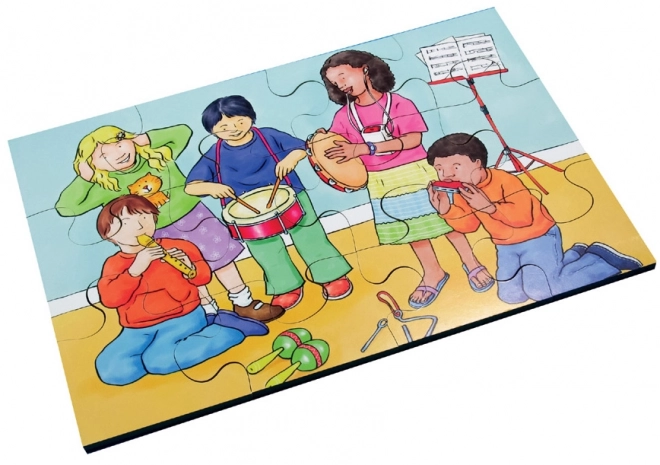 Houten puzzel 72 delen met inclusieve motieven