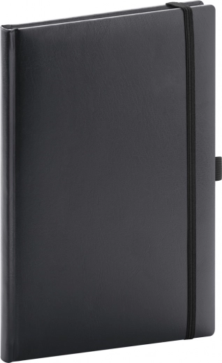 NOTIQUE gelijnd notitieboek balacron, zwart, 15 × 21 cm