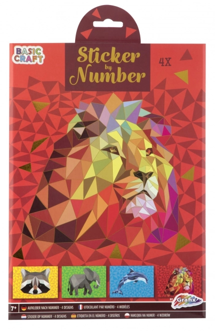 Stickerpuzzel volgens nummers A4
