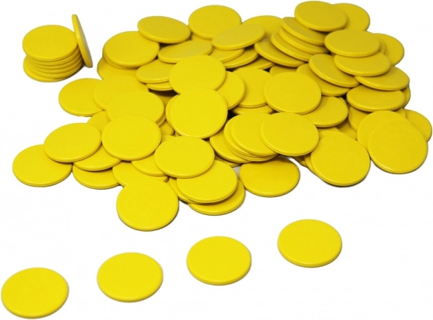 Wissner fiches geel set 100 stuks