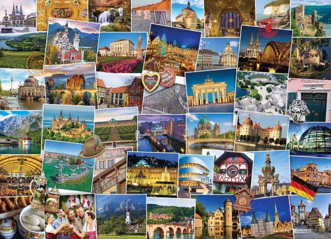 EUROGRAPHICS Puzzel Wereldreiziger - Duitsland 1000 stukken