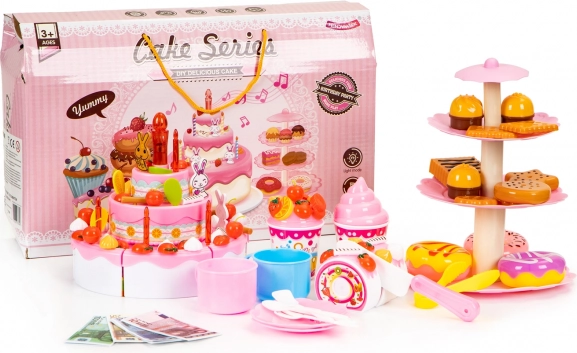 Set voor het snijden van verjaardagstaart, feestset, 125 stuks