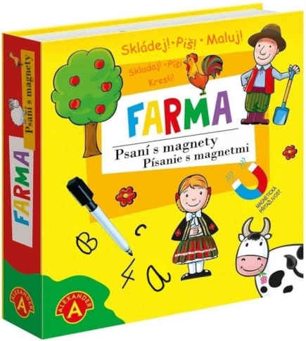 Schrijven met magneten – boerderij