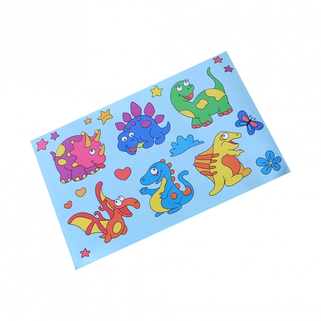 Maken van raamstickers dinosauriërs