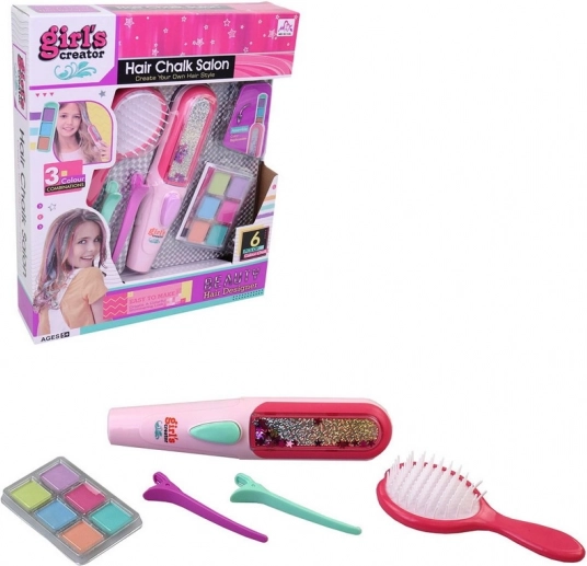 Haarstudio set voor het verven en versieren van haar voor kinderen