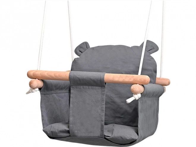 Kinder schommel met houten zitje