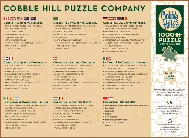 Puzzel Huizen aan Zee COBBLE HILL 1000 stukjes