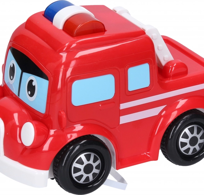 Brandweerauto met effecten 15 cm