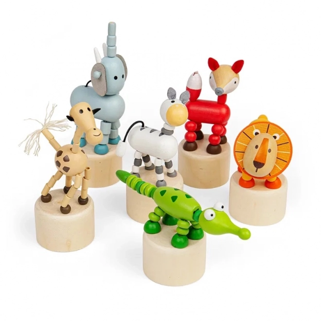 Bigjigs Toys houten duwdier Safari