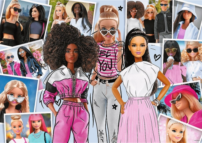 Puzzel In de wereld van Barbie 200 stukjes 48x34cm in doos 33x23x4cm