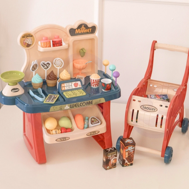 Supermarkt met Winkelwagentje voor Kinderen