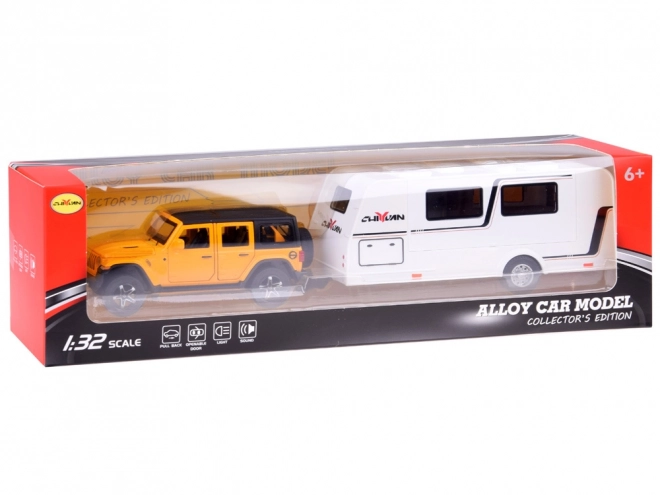 Auto voor vakantie terreinwagen en caravan