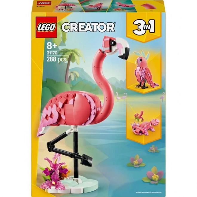LEGO Creator 3 in 1 31170 Wilde Dieren: Roze Flamingo