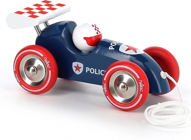 Vilac trek-politie-raceauto met vleugel